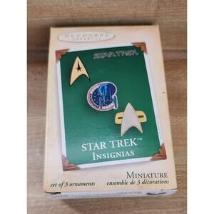 Hallmark Keepsake Ornament  Star Trek Miniature Insignias